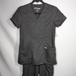 Grey's Anatomy Scrubs | Black | XS